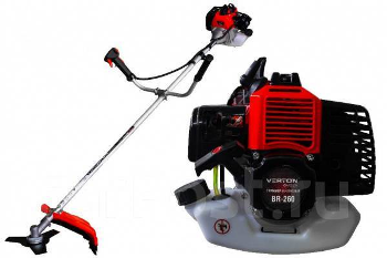 Бензиновый триммер VERTON garden BR-260 Professional (V двигателя 26 см3,мощность 1.2 л.с./0.88 кВт,профессиональный ранец,цельная штанга, диск 40т,катушка)