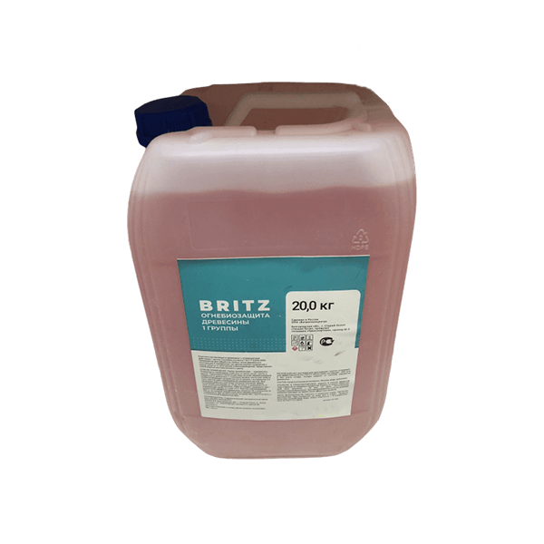 Раствор воднозащитный по дереву "Огнебиозащита I" розовая, 20кг LKM