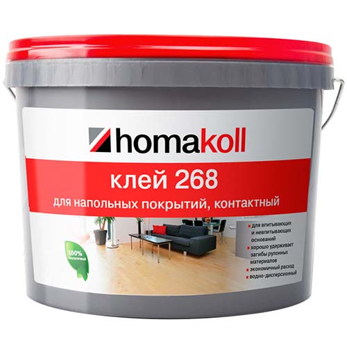 Клей "Homakoll 268" универсальный для напольных покрытий, 3кг