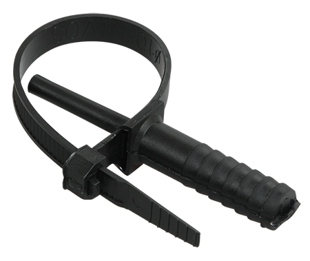 Хомут дюбельный ХД 7х150 черный "ИЭК"