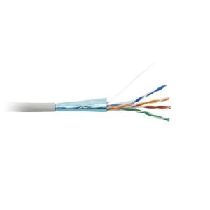 Провод витая пара FTP4, экранированный, категория 5е 24AWG CCA, обмедненный