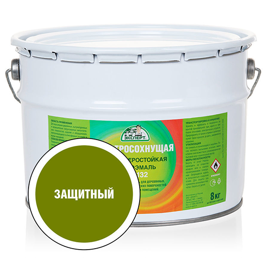 Нитроэмаль защитная НЦ-132 "Эксперт", 8кг