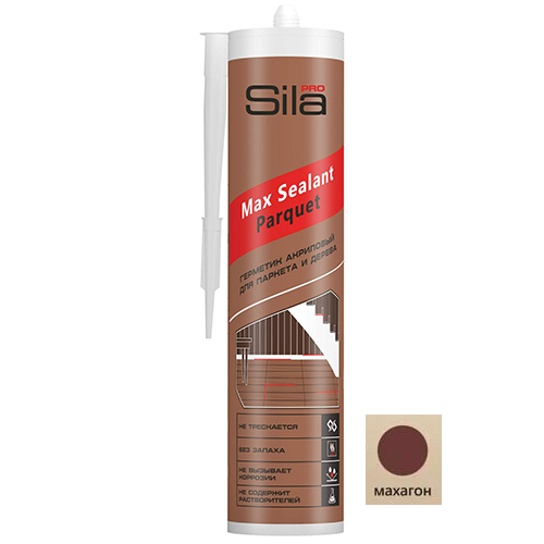 Герметик для древесины "Махагон", 290 мл, "Sila PRO Max Sealant"