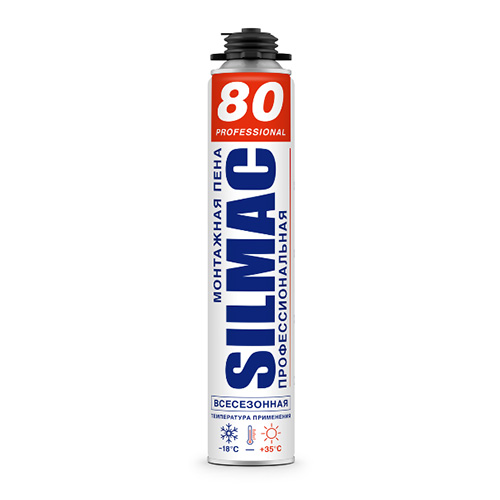 Пена монтажная всесезонная "SILMAC Professional" 80, 1000мл
