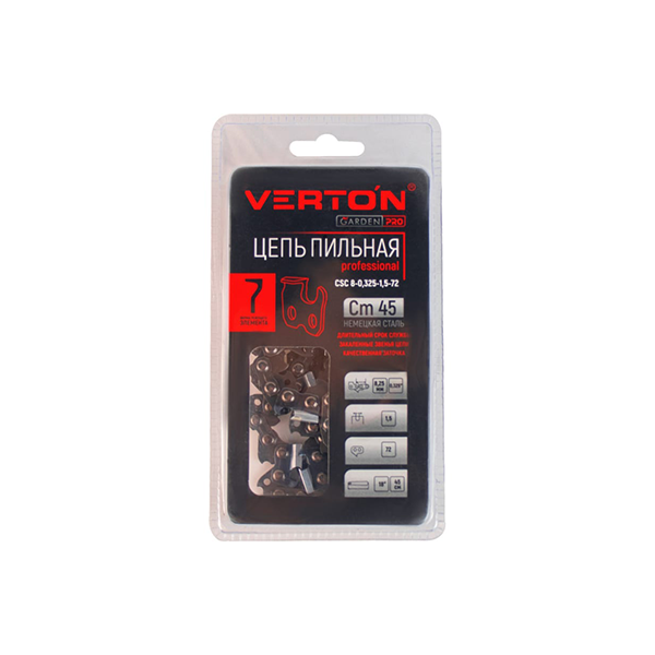 Цепь CSC 8-0,325-1,5-72 блистер "Verton"