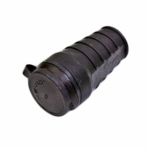 Розетка переносная с защитной крышкой, каучуковая 2P+PE 16А/250В IP44, чёрная NE-AD