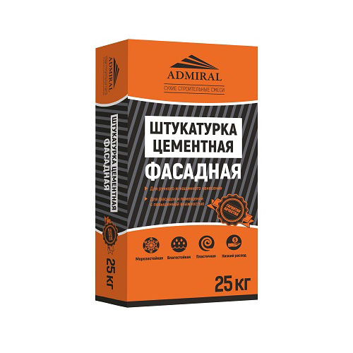 Штукатурка цементная ADMIRAL, 25кг