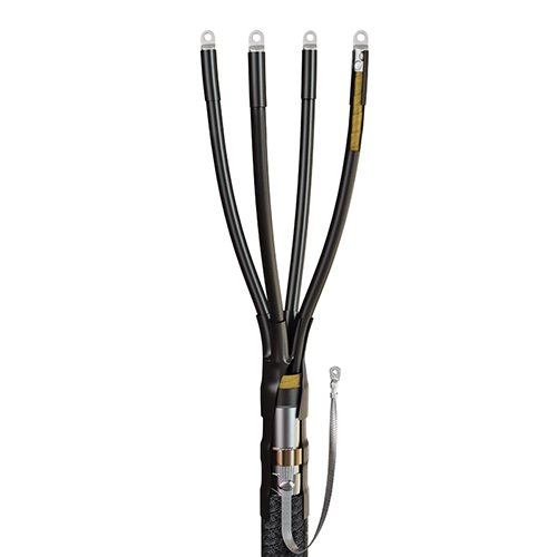Муфта кабельная концевая 4КВ(Н)ТП-1(150-240) Нб &quot;КВТ&quot; для внутренних и наружных работ с наконечниками в комплекте на напряжение: 1кВ; тип изоляции: бумажная маслопропитанная