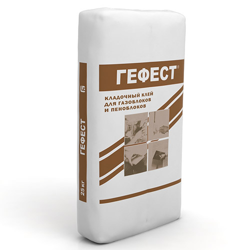 Клей кладочный &quot;Гефест газоблок&quot; 25кг