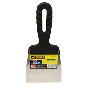 Шпатель "Stayer" стальной 100мм, пластмассовая ручка