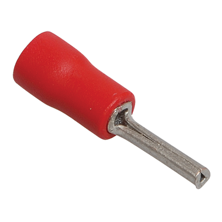 Наконечник круглый НкИш, сечение: 0,5-1,5мм2, красный "ИЭК" 100шт
