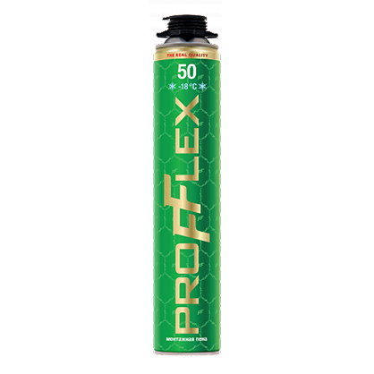Пена монтажная  всесезонная &quot;PROFFLEX PRO&quot; Green 50, 750мл