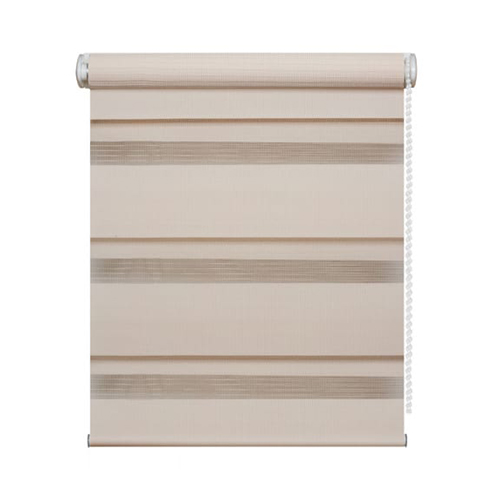 Рулонная штора "День-Ночь", бежевая,  1000*1700мм