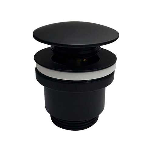 Донный клапан "Haiba" для умывальника, без перелива, черный, HB64-7