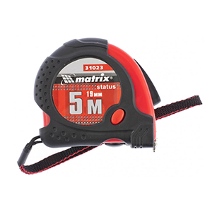 Рулетка "Status Magnet Fixation" 5м*19мм, обрезиненный корпус, зацеп с магнитом