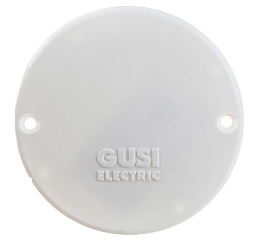 Крышка подрозетника "Gusi Electric" d-75мм "С3А4-001" АБС пластик белая