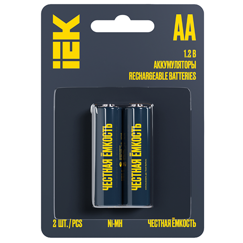 Аккумулятор GREEN Ni-MH AA 2700мАч (2шт/блистер) IEK