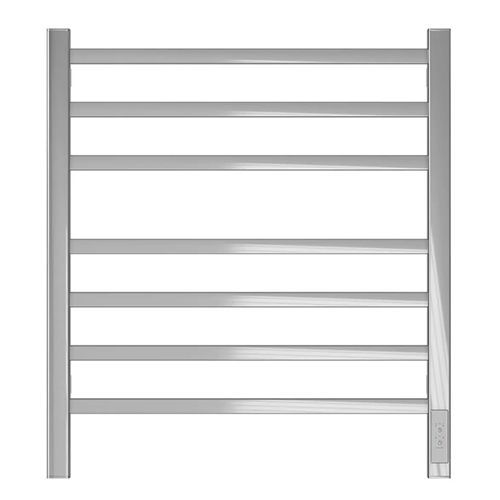 Электрический полотенцесушитель "Point Вега" П7 размер: 500*600мм, хром, диммер справа