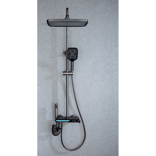 Душевой гарнитур Соломон 808-509TS, черная матовая