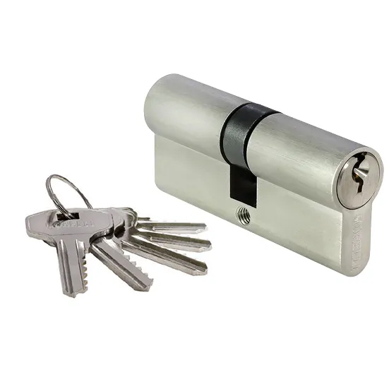 Ключевой цилиндр высокой секретности "HS-70C SN", "Матовый никель"