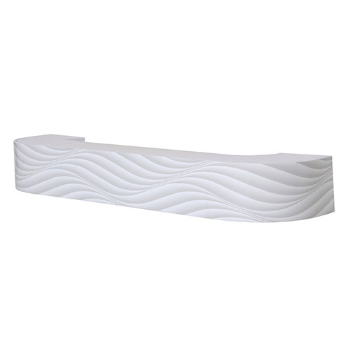 Карниз потолочный "MAGELLAN" ВОЛНА, 3 ряда, белый, 2200мм