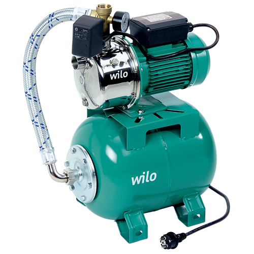 Станция насосная автомат HWJ-204-EM-R 8/50 4,5м3 1,3 кВт гидроаккумулятор 20л