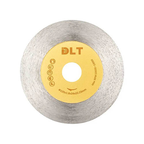Диск алмазный заусовки сплошной для кафеля и керамогранита "DLT №31", 125*1,8*22,2мм, сухой рез
