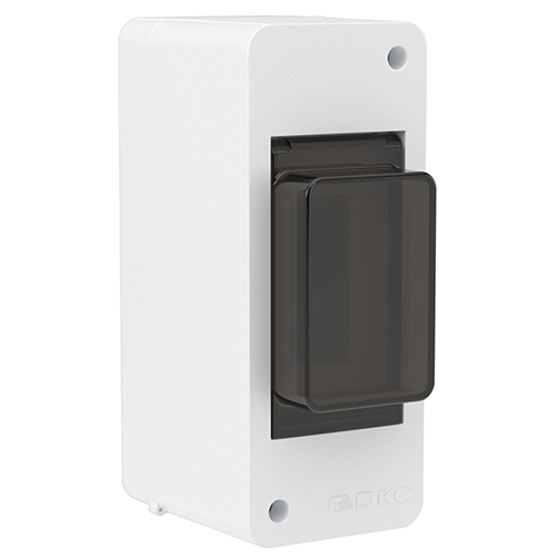 Щиток 2 мод настенный FRAME, белый, с тонированной дверцей