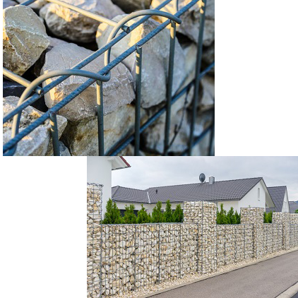 Габионы (столбы) 50*100мм d=3,5мм, 300*300*2000мм цинк