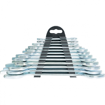 Набор ключей "SPARTA" рожковых хромированные 6-32мм