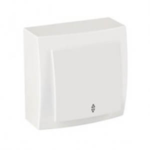 Переключатель "NILSON Themis" одноклавишный, открытой проводки, белый