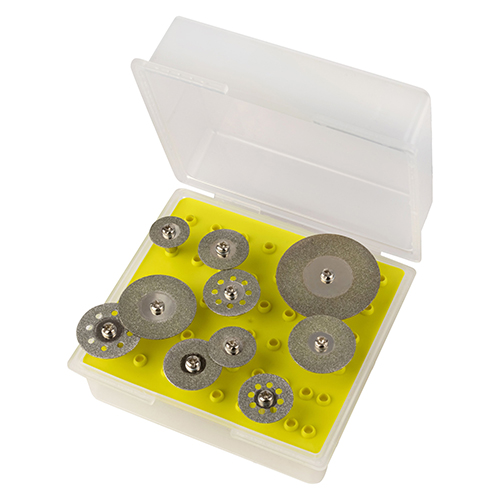 Набор алмазных дисков &quot;DLT&quot; с титановым покрытием для гравера, d16-40мм, 10 предметов