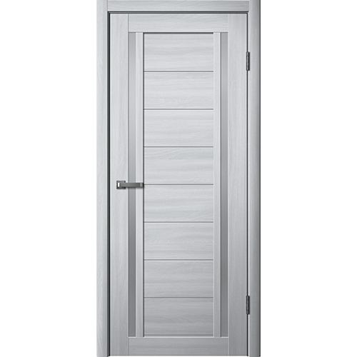 Дверное полотно "203", 600*2000*38мм, Матовое стекло, "Ясень пепельный", Флайдорс