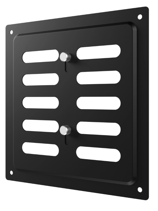 Решетка вентиляционная MER регулируемая 150x154 окраш.сталь Black ERA