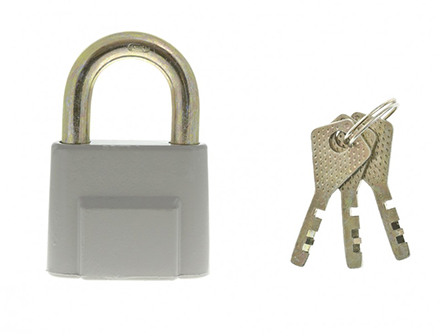 Замок "Сибртех" навесной уличный 3Н2-1-01, 70мм, серый