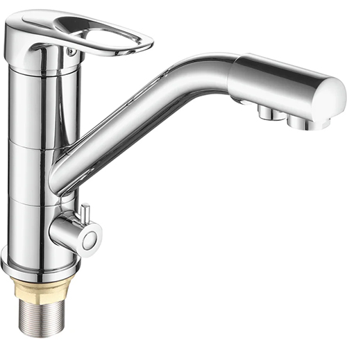 Смеситель "Fashun" одноручковый для кухни "A4304", с подключением к фильтру, хром, с подводкой