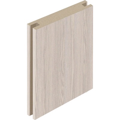 Доборная планка , 150*2070*10мм, телескопическая ПВХ, ПВХ, "Латте"Дубрава-Сибирь