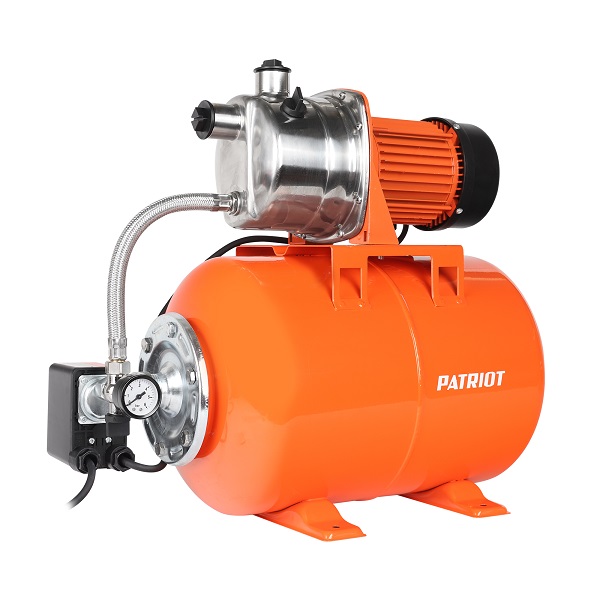 Насосная станция PW 850-24 INOX, нержавейка, 24 литра, 850Вт, 3000 л/час &quot;Patriot&quot;