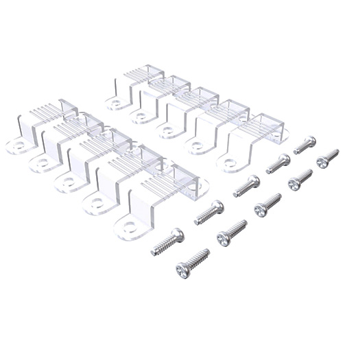 Комплект пластиковых держателей для светодиодного неона мини/двустороннего 8х16мм для бокового крепления (10 шт.)