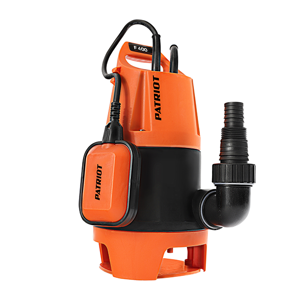 Насос дренажный F 400 для грязной воды, 400Вт, 8000 л/час "Patriot"