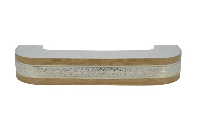 Карниз М потолочный "Астория", 3 ряда,бук, 4000мм