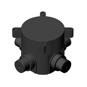 Коробка установочная "Hegel" для скрытой установки, для монолитного строительства, d-70мм, h-66мм, с саморезами