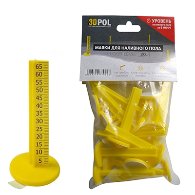 Маяк для наливного пола "Admiral", h55мм, 20шт/уп