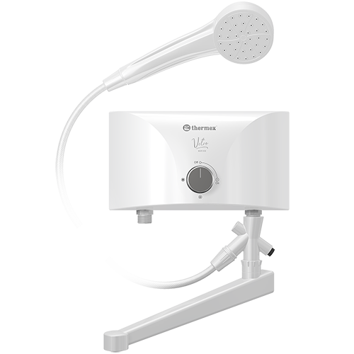 Водонагреватель проточный Термекс Vetro 6500 combi, 220В/6,5кВт
