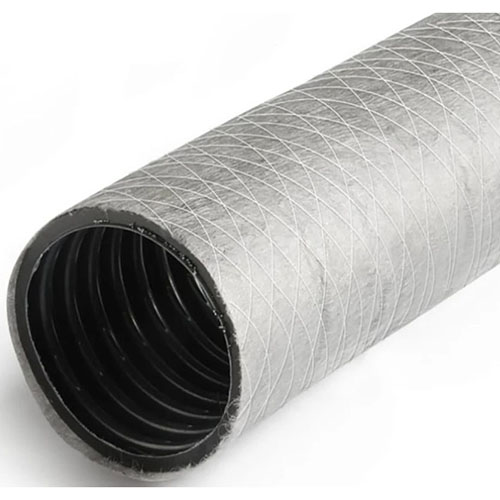 Труба дренажная пластиковая 50м, d110 "Pro Aqua"  перфорированная однослойная в фильтре пл.75г/м² , с муфтой