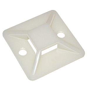 Площадка самоклеящаяся 40*40 белая под хомуты (20) "ИЭК"