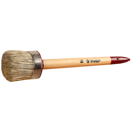 Кисть "Зубр" круглая "Универсал" №2/20мм, натуральная щетина!!!