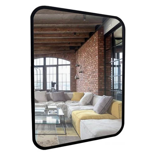 Зеркало "Мальта-лофт" 600*800мм, пластиковая рама черная