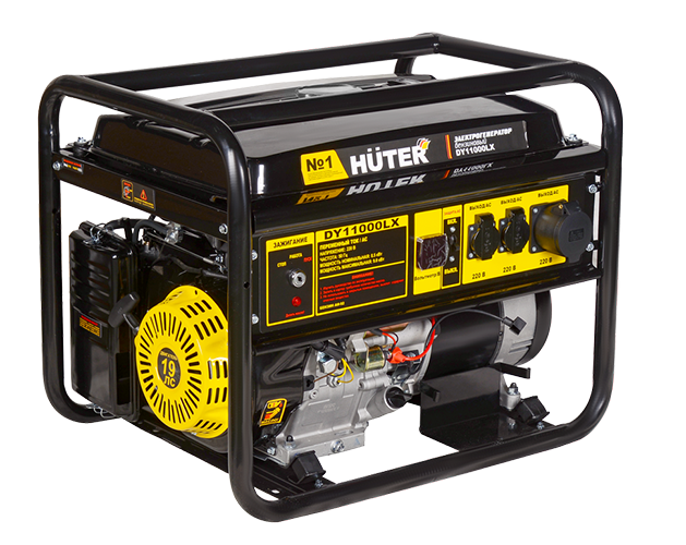Установка генераторная бензиновая DY11000LX-электростартер Huter
