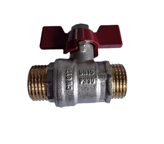 Клапан шаровый "Бабочка" M*МB  1/2н/н "Tim"